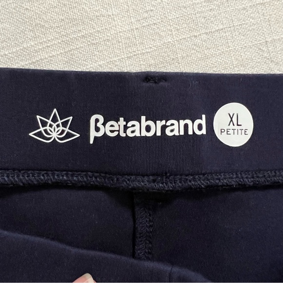 Betabrand Straight-Leg Classic Dress Pant Yoga Pants in Navy Blue - Picture 11 of 12